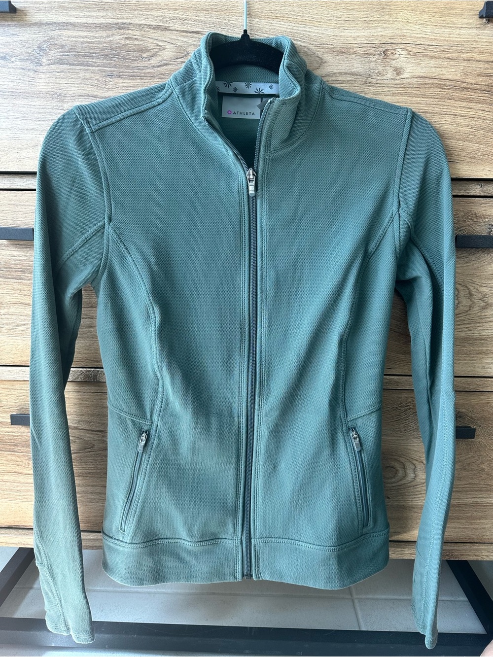 Athleta Women's Sage Green Full-Zip Performance Jacket